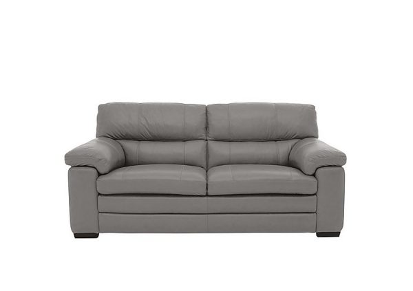 Cozee 2 Seater Pure Premium NC Leather Sofa  Sleet | Bed Sava