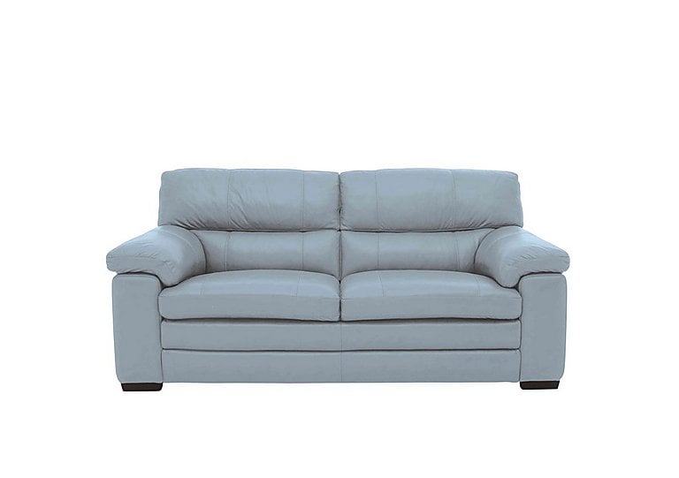 Cozee 2 Seater Pure Premium NC Leather Sofa - Pearl Blue