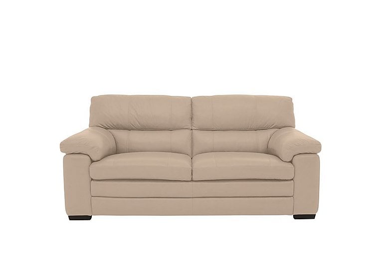 Cozee 2 Seater Pure Premium NC Leather Sofa - NC Pebble