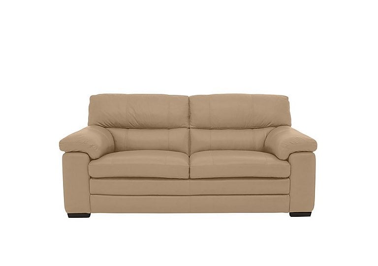 Cozee 2 Seater Pure Premium Leather Sofa - Nude