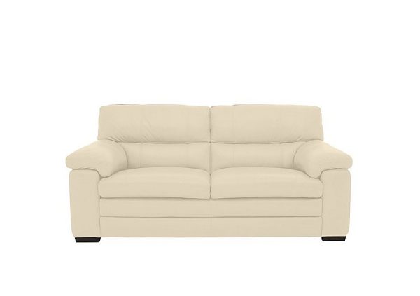 Cozee 2 Seater Pure Premium Leather Sofa  Frost | Bed Sava