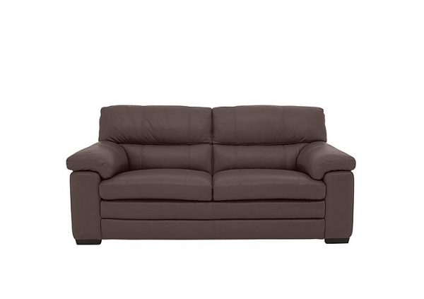 Cozee 2 Seater Pure Premium Leather Sofa  Cacao | Bed Sava