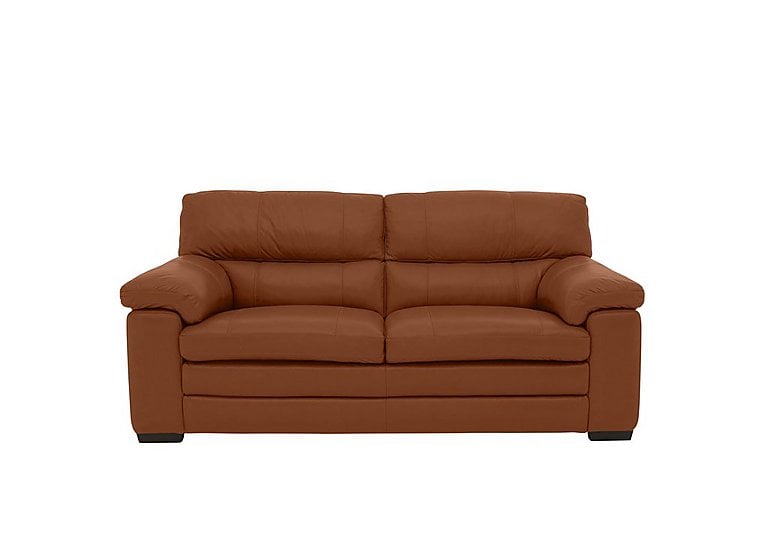 Cozee 2 Seater Pure Premium Leather Sofa - Warm Brown