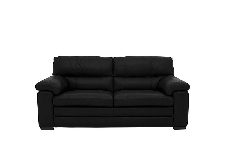 Cozee 2 Seater Pure Premium SK Leather Sofa - Black