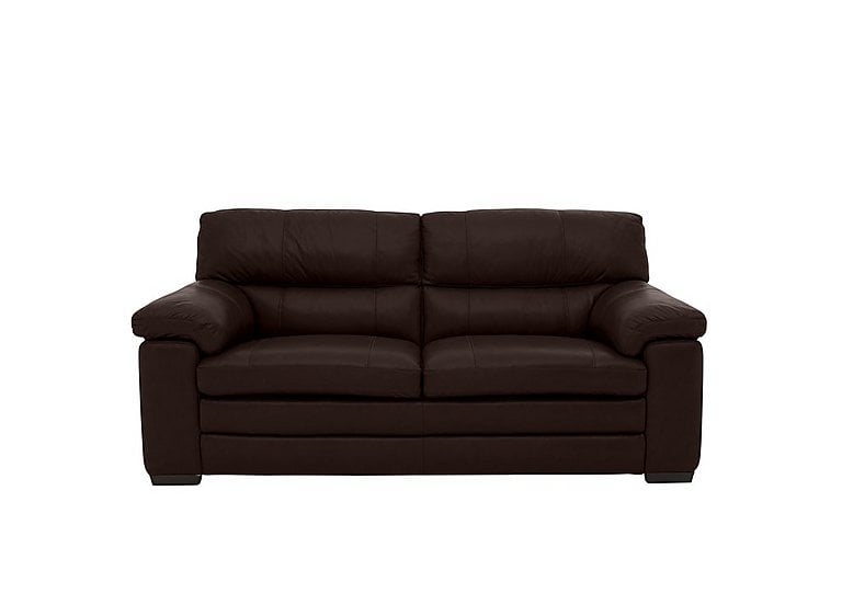 Cozee 2 Seater Pure Premium SK Leather Sofa - Dark Brown