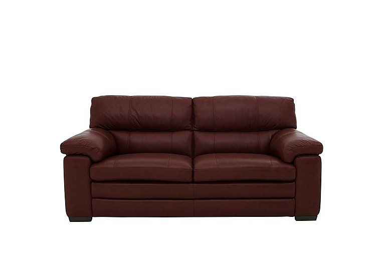 Cozee 2 Seater Pure Premium TO Leather Sofa - Black Cherry