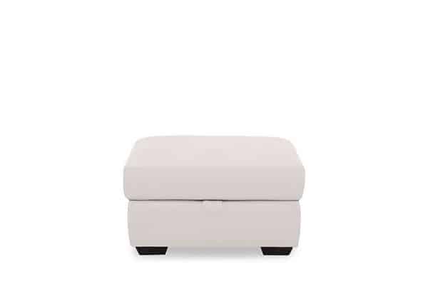 Dinky Leather Large Storage Footstool  Cotton | Bed Sava