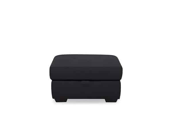 Dinky Leather Large Storage Footstool  Lavender Grey | Bed Sava