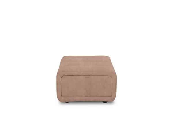 Elphaba Fabric Storage Footstool  Dexter Sand | Bed Sava