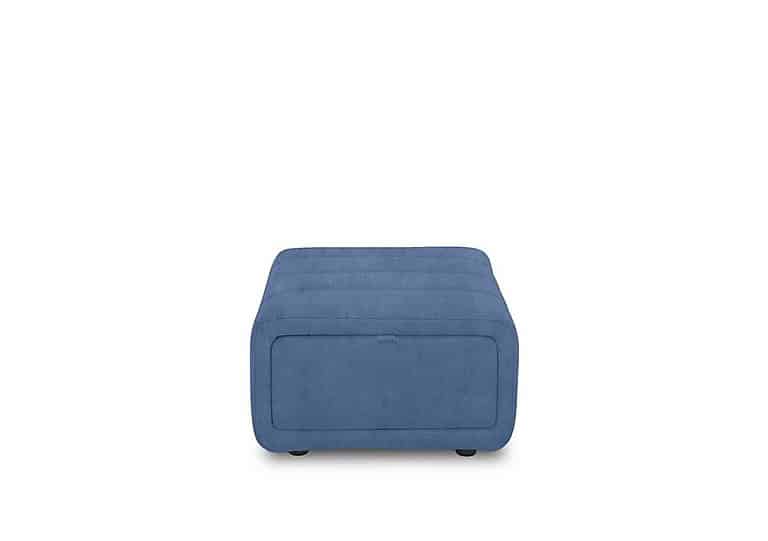 Elphaba Fabric Storage Footstool - Dexter Wave