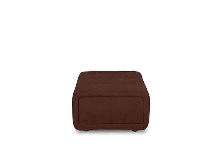 Elphaba Fabric Storage Footstool - Manhattan Burnt Sienna