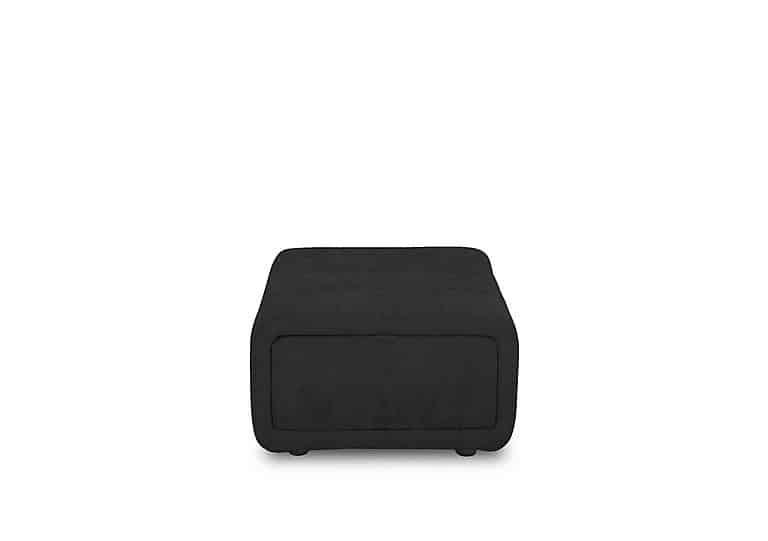 Elphaba Fabric Storage Footstool - Manhattan Indigo