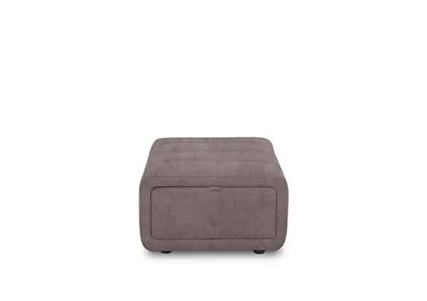 Elphaba Fabric Storage Footstool  Marble Charcoal Grey | Bed Sava