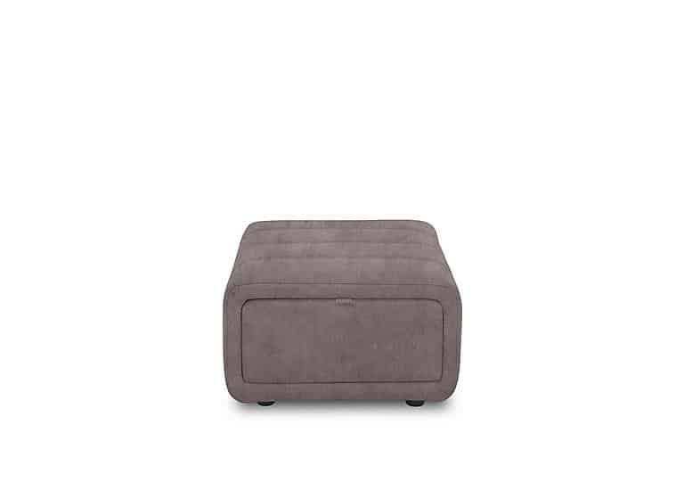Elphaba Fabric Storage Footstool - Marble Charcoal Grey