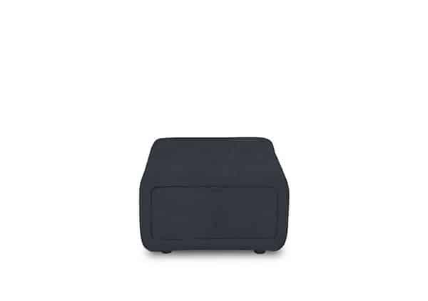 Elphaba Fabric Storage Footstool  Opulence Charcoal | Bed Sava
