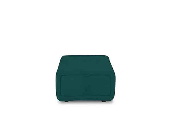 Elphaba Fabric Storage Footstool  Opulence Teal | Bed Sava