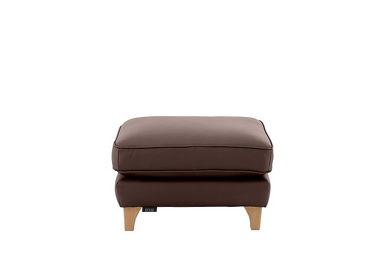 Ercol - Enna Leather Footstool - Brown