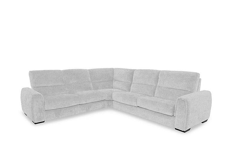 Flex Fabric Large Left Hand Facing Corner Sofa Bed with Power Recliner and Storage Arms  Oyster | Bed Sava