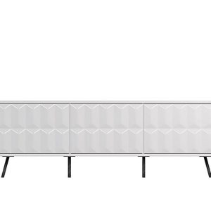 Alpha TV Unit with SMART LED Lighting  White | Bed Sava