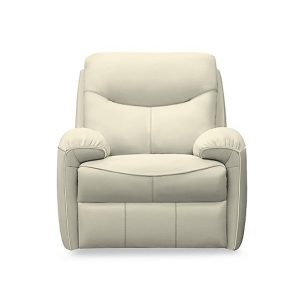 G Plan  Amesbury Leather Power Recliner Armchair  Oxford Putty | Bed Sava
