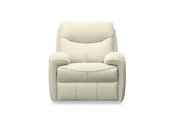 G Plan  Amesbury Leather Armchair  Cambridge Chalk | Bed Sava