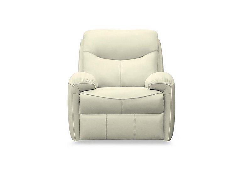 G Plan - Amesbury Leather Armchair - Cambridge Chalk