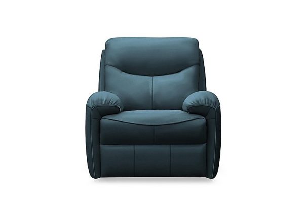 G Plan  Amesbury Leather Power Recliner Armchair  Cambridge Navy | Bed Sava
