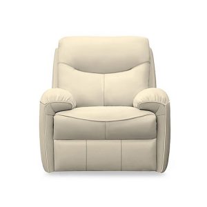 G Plan  Amesbury Leather Power Recliner Armchair  Cambridge Stone | Bed Sava