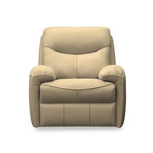 G Plan  Amesbury Leather Power Recliner Armchair  Cambridge Plaster | Bed Sava