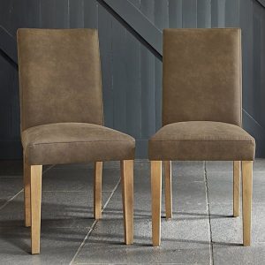Furnitureland  Augusta Cowboy Upholstered Dining Chair | Bed Sava