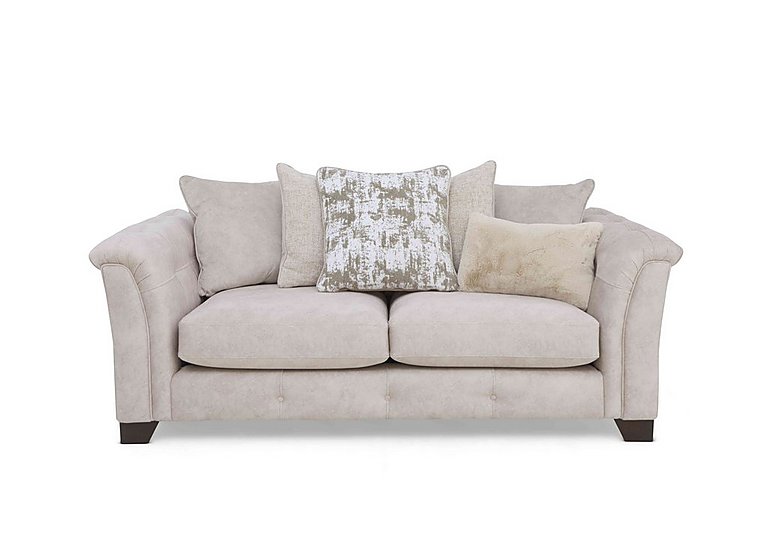 Oh So Glam Aura 3 Seater Scatter Back Sofa - Enzo Cream