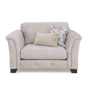 Oh So Glam Aura Love Chair  Enzo Cream | Bed Sava
