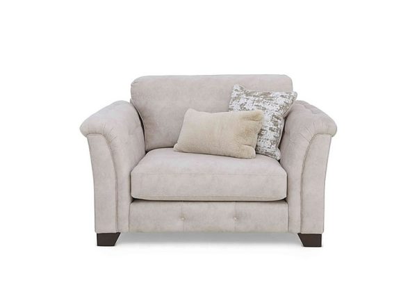 Oh So Glam Aura Love Chair  Enzo Cream | Bed Sava