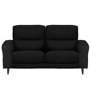 Axel 2 Seater BV Leather Sofa  Classic Black | Bed Sava