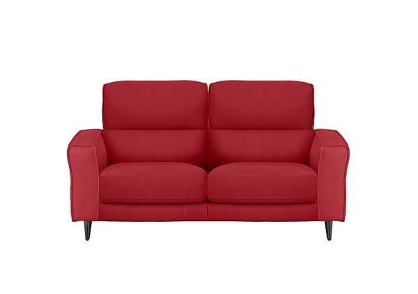 Axel 2 Seater BV Leather Power Recliner Sofa  Pure Red | Bed Sava