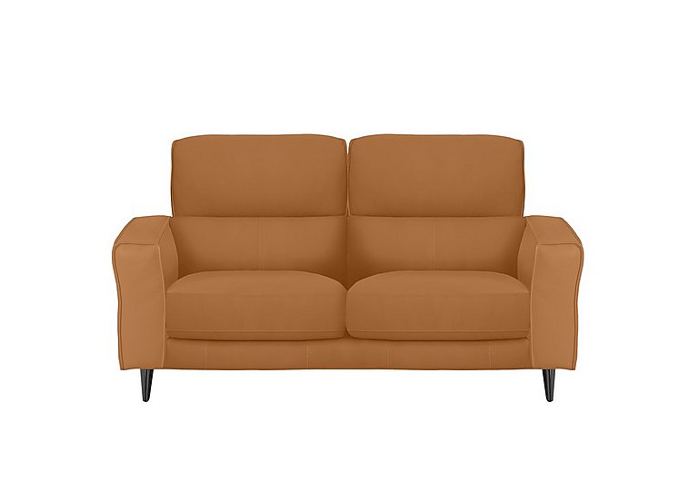 Axel 2 Seater BV Leather Sofa - BV Honey Yellow