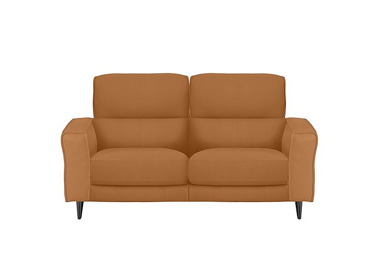 Axel 2 Seater BV Leather Power Recliner Sofa - BV Honey Yellow