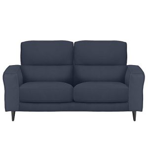 Axel 2 Seater BV Leather Sofa  BV Ocean Blue | Bed Sava