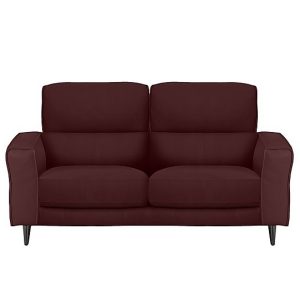 Axel 2 Seater BV Leather Sofa  BV Deep Red | Bed Sava