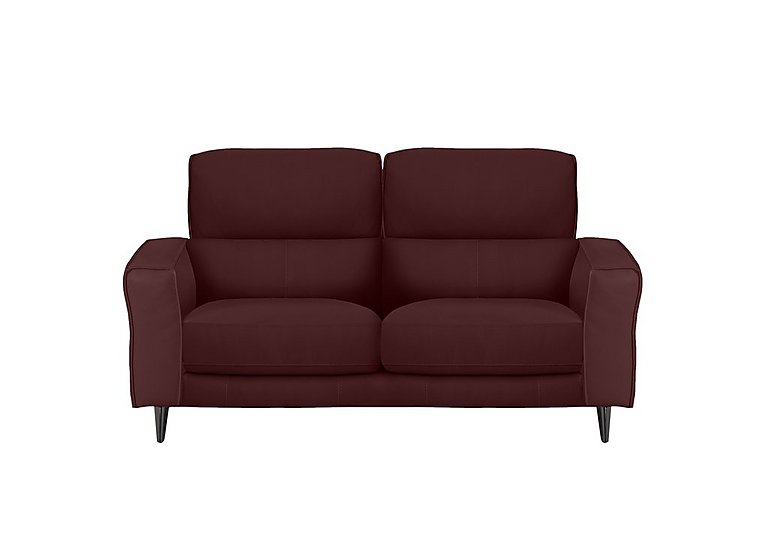 Axel 2 Seater BV Leather Sofa - BV Deep Red