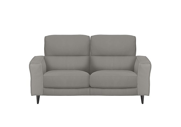 Axel 2 Seater BV Leather Power Recliner Sofa - Silver Grey