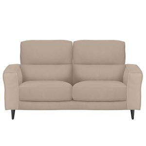 Axel 2 Seater BV Leather Sofa  BV Pebble | Bed Sava