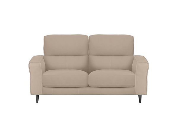 Axel 2 Seater BV Leather Sofa  BV Pebble | Bed Sava