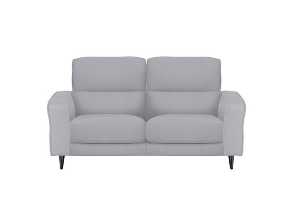 Axel 2 Seater HW Leather Power Recliner Sofa  Grey | Bed Sava