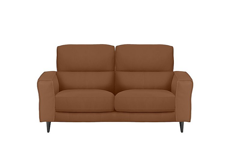 Axel 2 Seater HW Leather Sofa - Pecan Brown