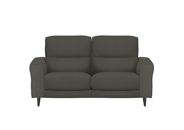 Axel 2 Seater HW Leather Power Recliner Sofa  Elephant | Bed Sava