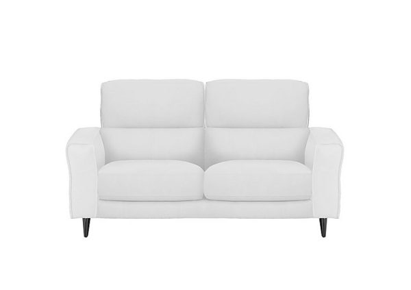 Axel 2 Seater HW Leather Sofa  Star White | Bed Sava