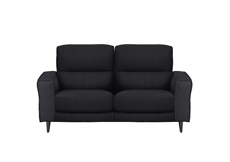 Axel 2 Seater HW Leather Power Recliner Sofa - Black