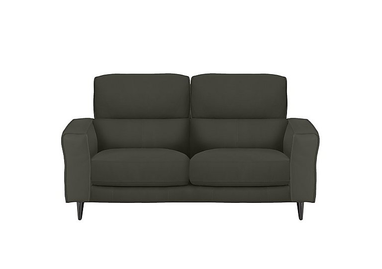 Axel 2 Seater HW Leather Sofa - Charcoal Grey