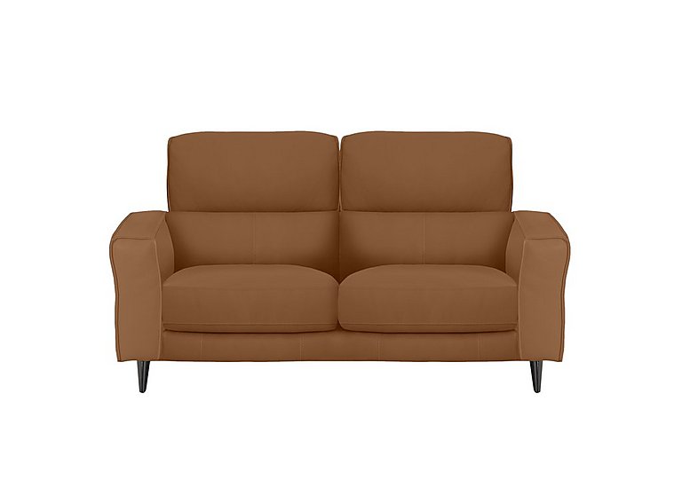 Axel 2 Seater NC Leather Sofa - Pecan Brown